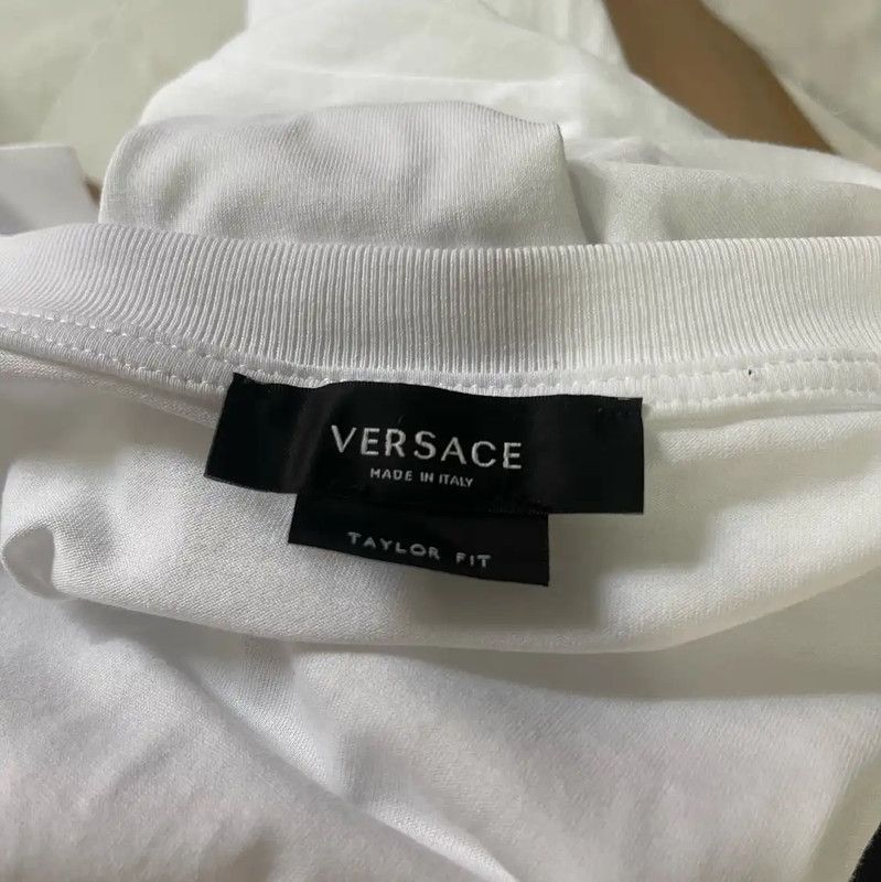 Versace Versace White Graphic Men's T-Shirt 0089 Size US S / EU 44-46 / 1 - 3 Thumbnail