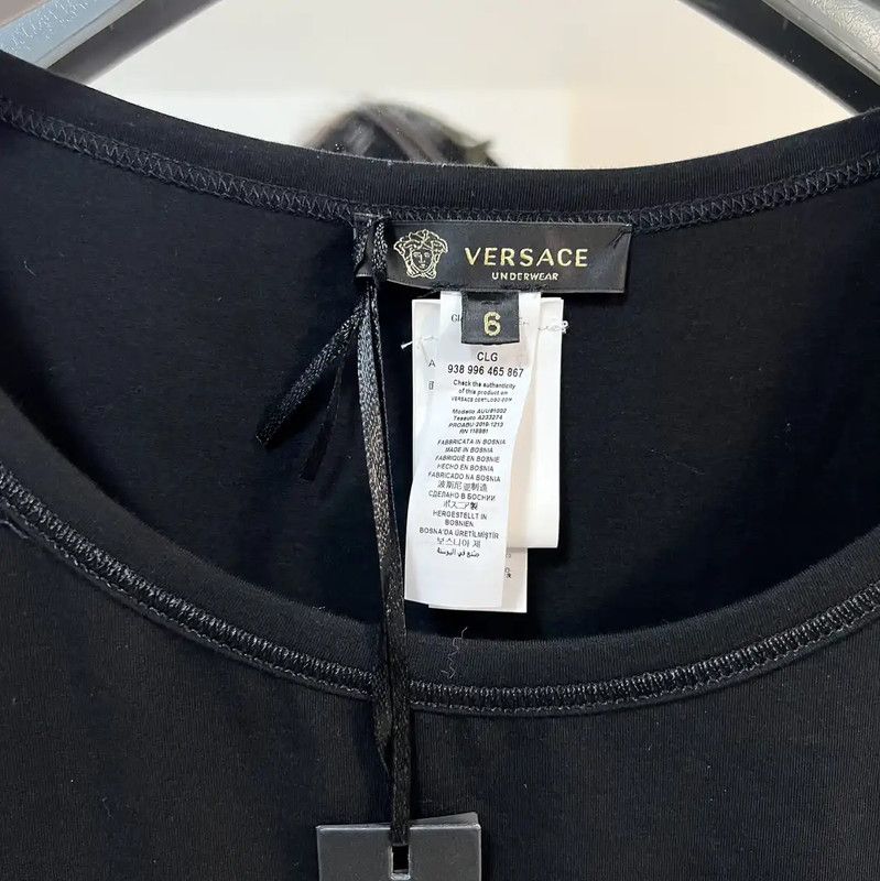 Versace Versace Black Sleeveless Men's T-Shirt 0089 Size US S / EU 44-46 / 1 - 3 Thumbnail