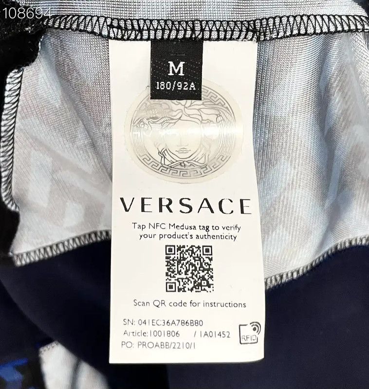 Versace Versace Colorful Men's T-Shirt 0089 Size US M / EU 48-50 / 2 - 5 Thumbnail