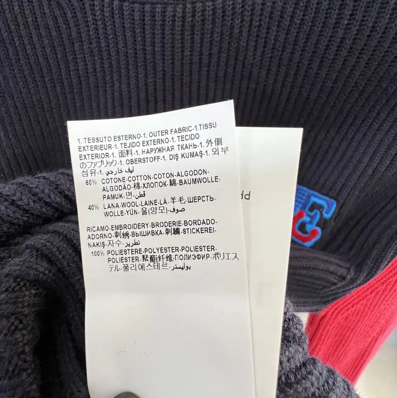 Versace Versace Men's Blue Wool Blend Long Sleeve Sweater 0089 Size US S / EU 44-46 / 1 - 7 Thumbnail