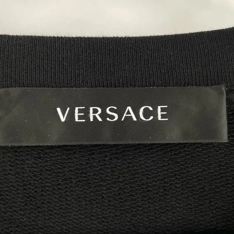 Versace Versace Black Cotton Long Sleeve Sweatshirt 0089 Size US M / EU 48-50 / 2 - 4 Thumbnail