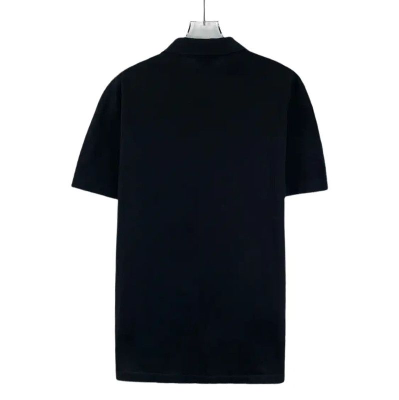 Versace Versace Black Cotton Men's Polo Shirt 0089 Size US M / EU 48-50 / 2 - 2 Thumbnail
