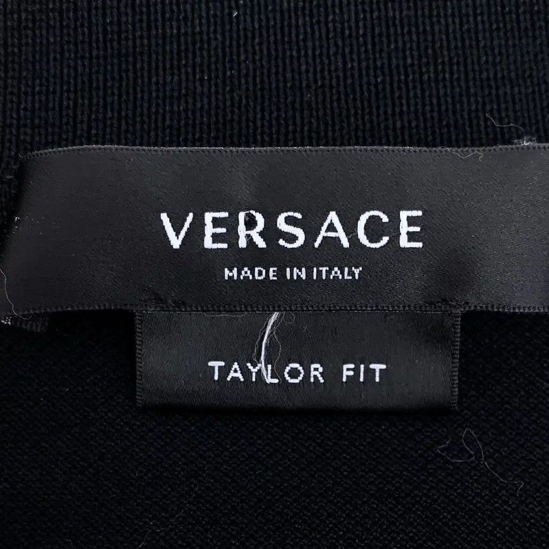 Versace Versace Black Cotton Men's Polo Shirt 0089 Size US M / EU 48-50 / 2 - 5 Thumbnail