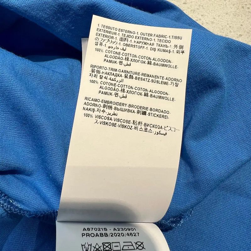 Versace Versace Summer Light Blue Cotton Embroidered Tee 0089 Size US M / EU 48-50 / 2 - 8 Thumbnail