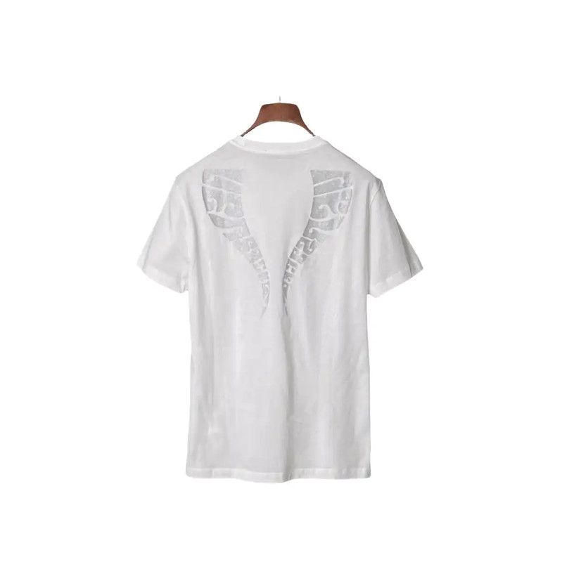 Versace Versace Summer White Logo Short Sleeve T-Shirt 0089 Size US M / EU 48-50 / 2 - 2 Thumbnail