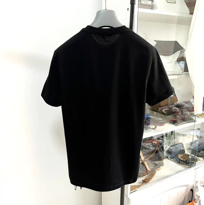 Versace Versace Black Cotton Short Sleeve T-Shirt 0089 Size US XS / EU 42 / 0 - 4 Thumbnail