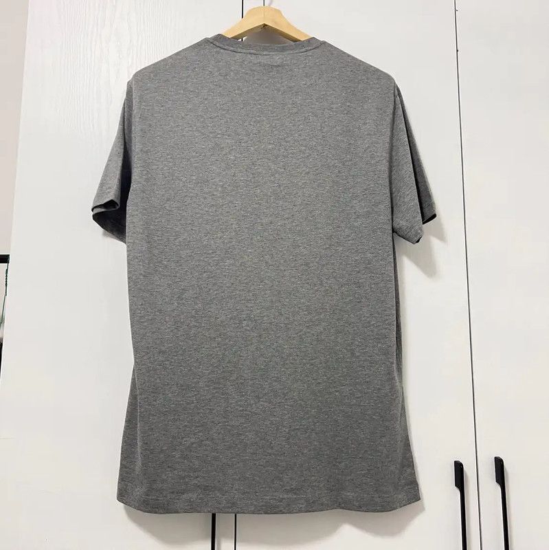 Versace Versace Gray Cotton Embroidered T-Shirt 0089 Size US M / EU 48-50 / 2 - 3 Thumbnail