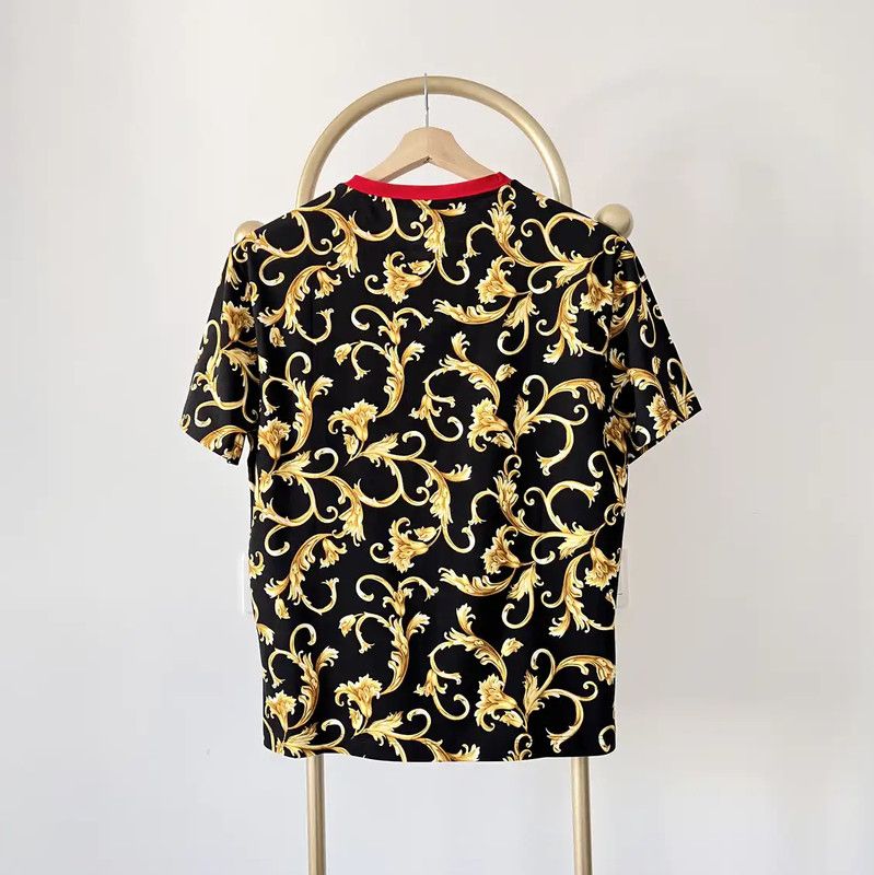 Versace Versace Multicolor Cotton Short Sleeve T-Shirt 0089 Size US L / EU 52-54 / 3 - 6 Thumbnail