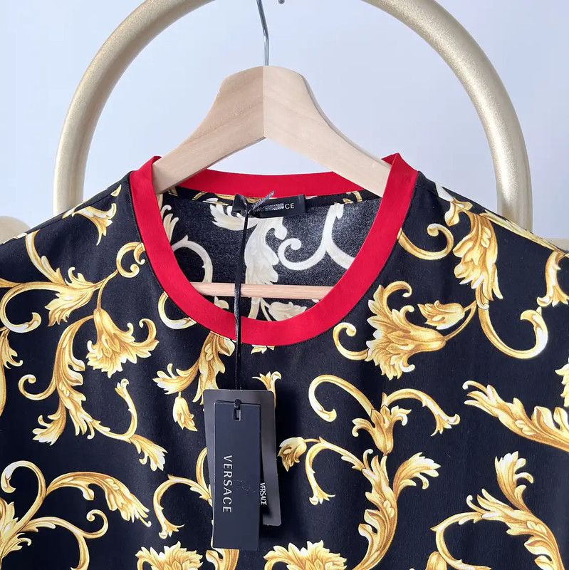 Versace Versace Multicolor Cotton Short Sleeve T-Shirt 0089 Size US L / EU 52-54 / 3 - 3 Thumbnail