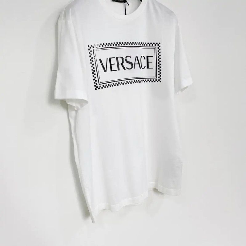 Versace Versace White Cotton Short Sleeve T-Shirt 0089 Size US L / EU 52-54 / 3 - 3 Thumbnail