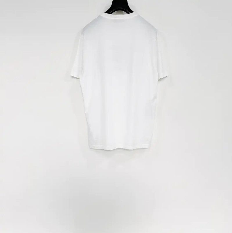 Versace Versace White Cotton Short Sleeve T-Shirt 0089 Size US L / EU 52-54 / 3 - 2 Thumbnail