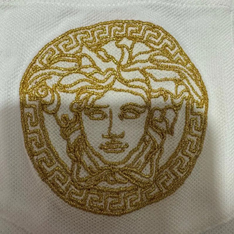 Versace Versace Men's Embroidered Medusa Polo Shirt 0089 Size US S / EU 44-46 / 1 - 3 Thumbnail