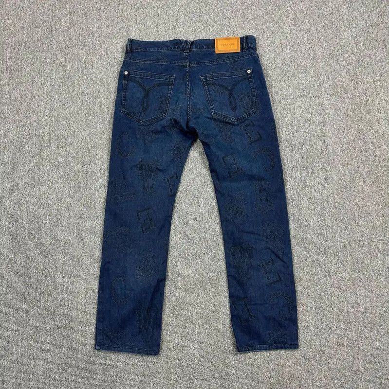 Versace Versace Blue Denim Casual Pants for Men 0089 Size US 26 / EU 42 - 3 Thumbnail