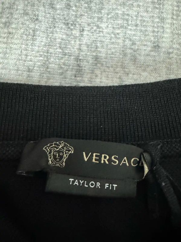 Versace Versace Black Cotton Embroidered Medusa Polo Shirt 0089 Size US S / EU 44-46 / 1 - 4 Thumbnail