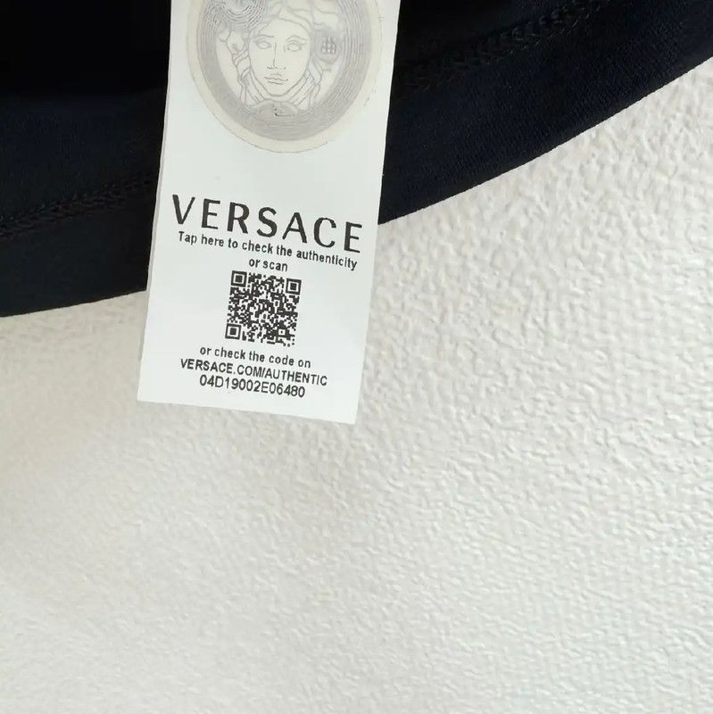 Versace Versace Black Cotton Short Sleeve T-Shirt 0089 Size US S / EU 44-46 / 1 - 5 Thumbnail