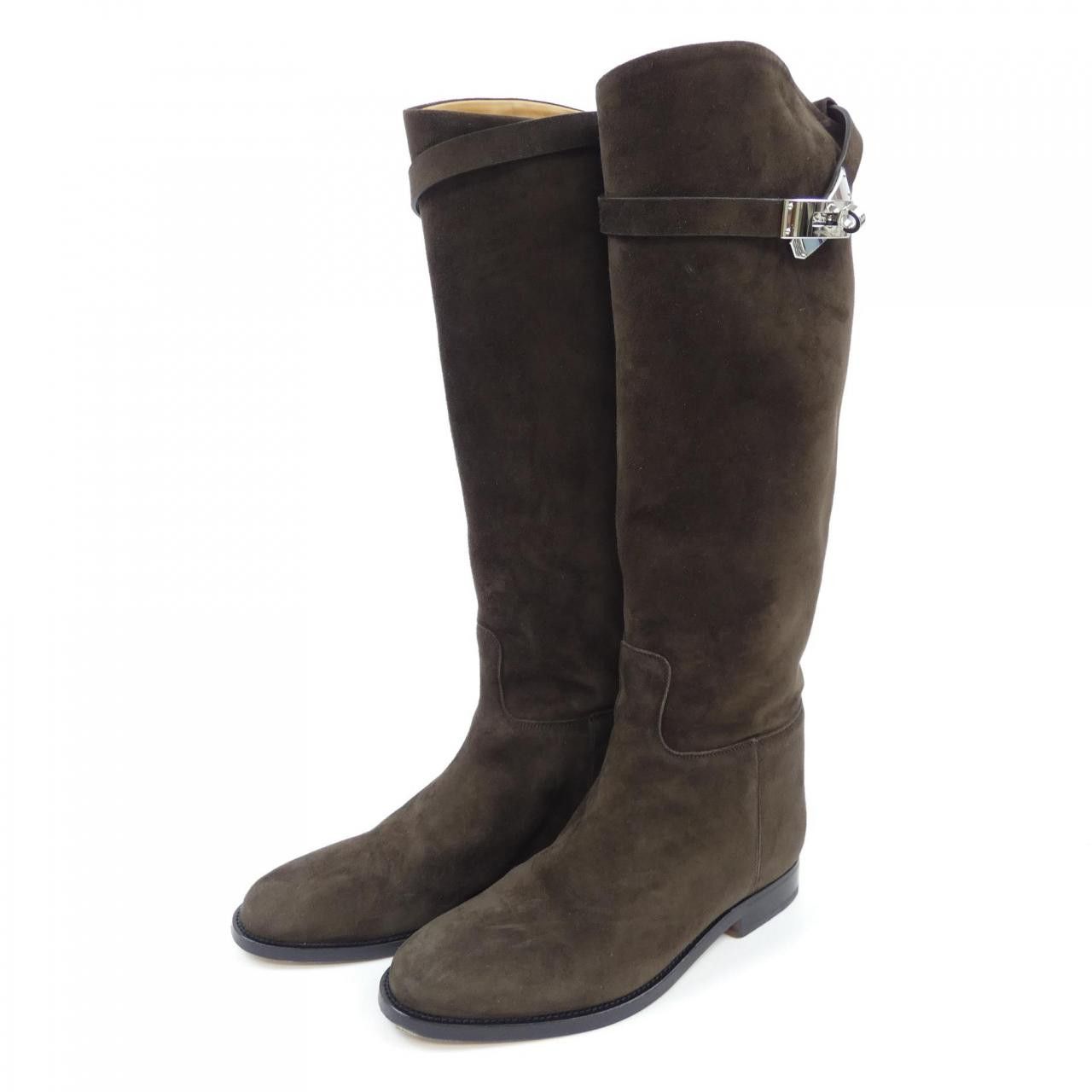 Hermes Hermes Hermes Suede Long Boots Suede Shoes DUTY FREE for USA Size ONE SIZE - 3 Thumbnail