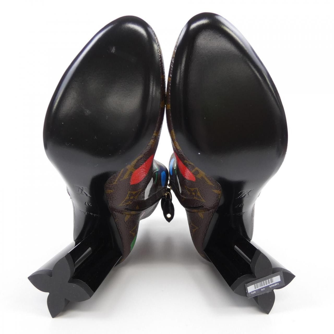 Louis Vuitton Louis Vuitton Louis Vuitton Silhouette Line Ankle Boots Leather Shoes DUTY FREE for USA Size ONE SIZE - 4 Thumbnail