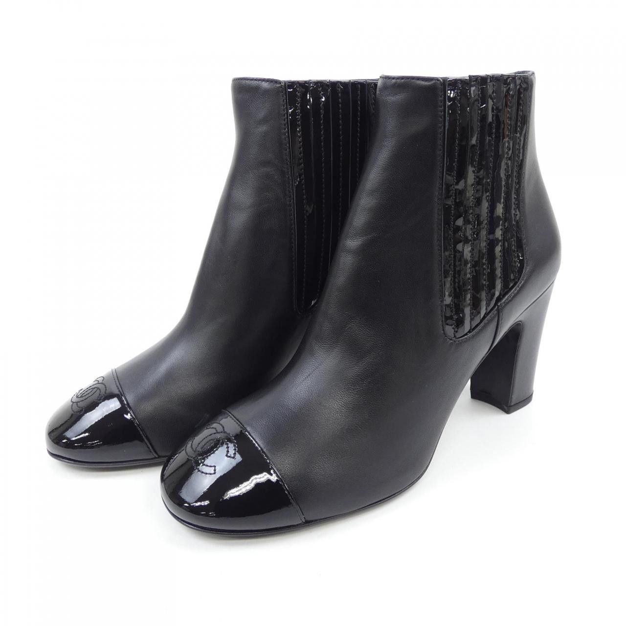 Chanel Chanel Chanel G39391Y56252 Lambskin Patent Calfskin Ankle Boots Leather Shoes G39391Y56252 DUTY FREE for USA Size ONE SIZE - 3 Thumbnail