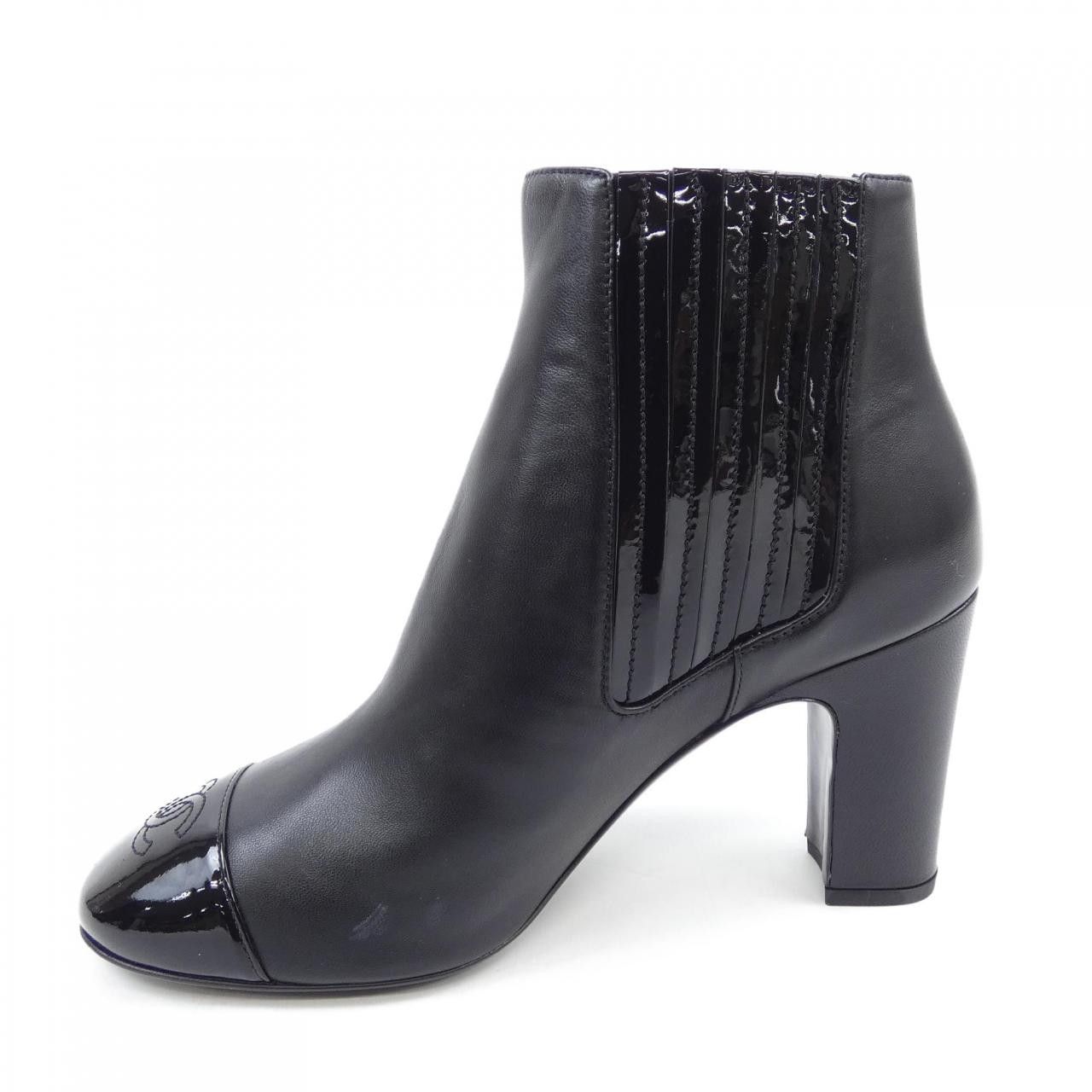 Chanel Chanel Chanel G39391Y56252 Lambskin Patent Calfskin Ankle Boots Leather Shoes G39391Y56252 DUTY FREE for USA Size ONE SIZE - 2 Thumbnail
