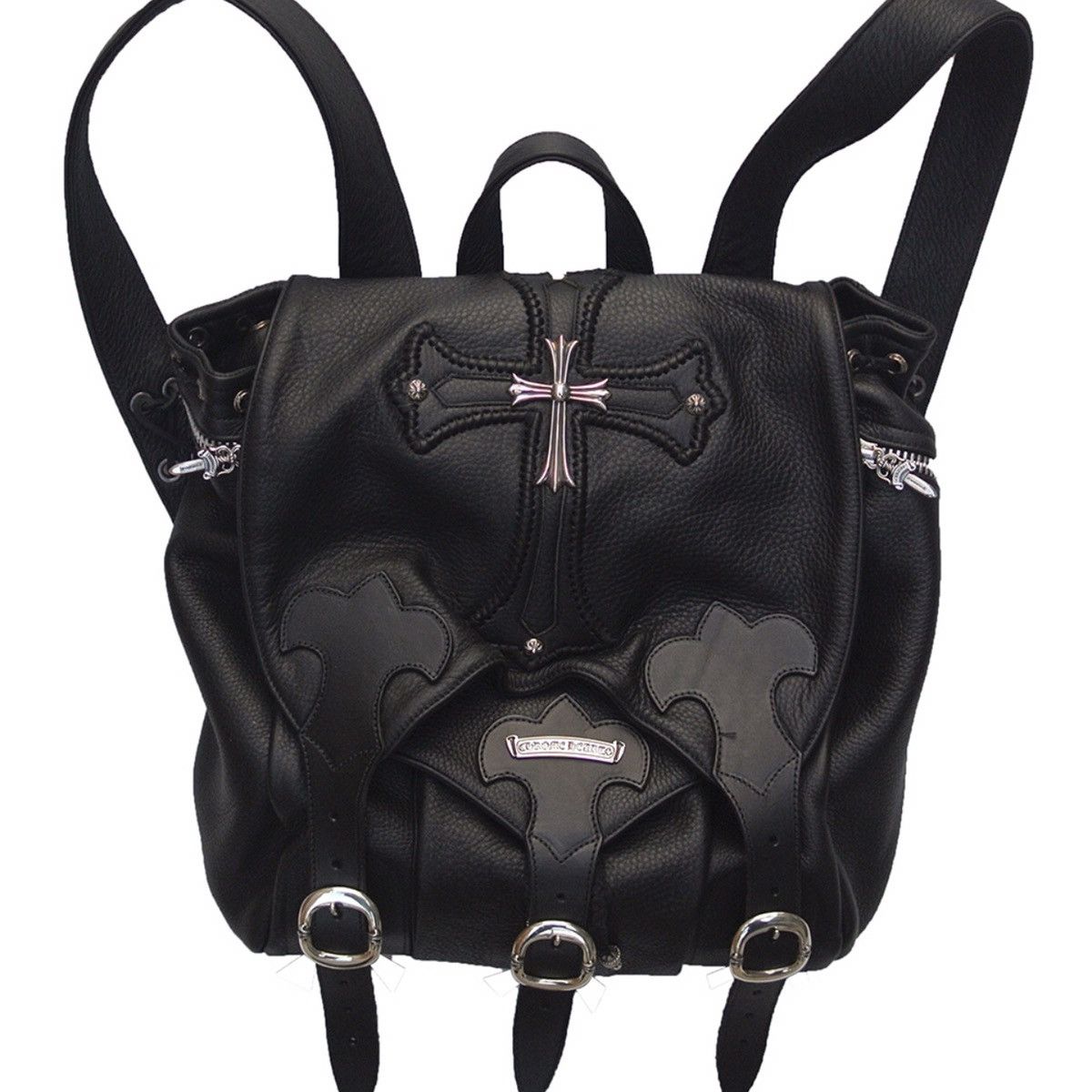 Chrome Hearts *FINAL DROP $3k* Chrome Hearts Leather Cross Backpack Bag ...