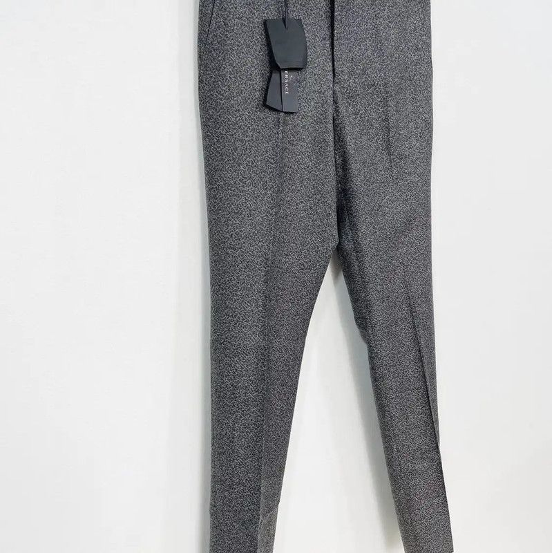 Versace Versace Men's Gray Wool Casual Pants 0089 Size US 28 / EU 44 - 3 Thumbnail