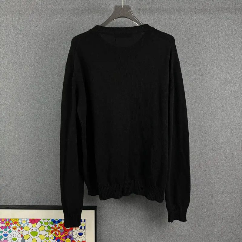 Versace Versace Black Men's Crewneck Sweater 0089 Size US M / EU 48-50 / 2 - 2 Thumbnail