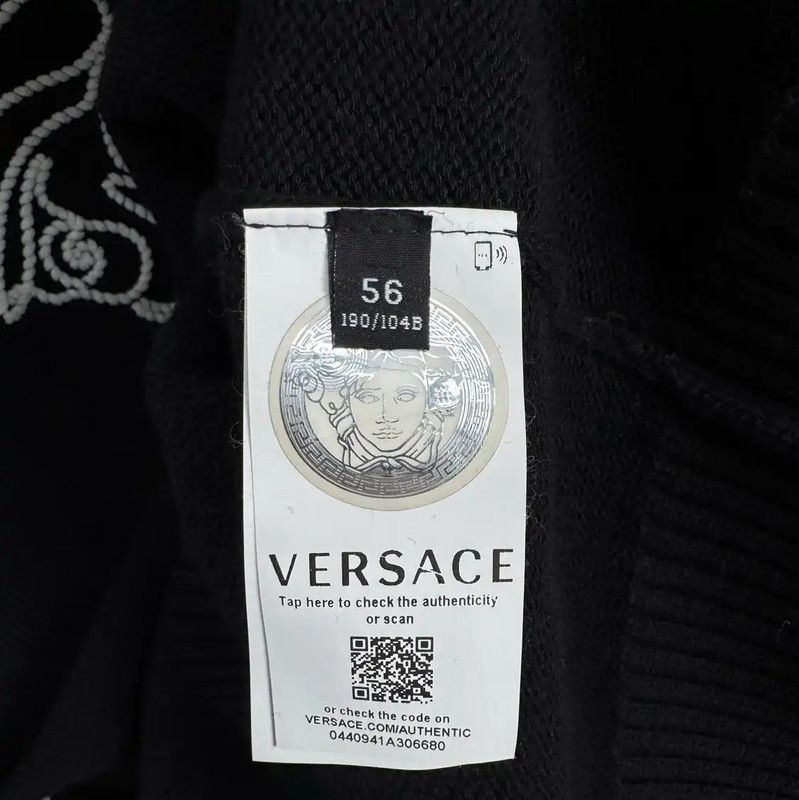 Versace Versace Black Men's Crewneck Sweater 0089 Size US M / EU 48-50 / 2 - 4 Thumbnail