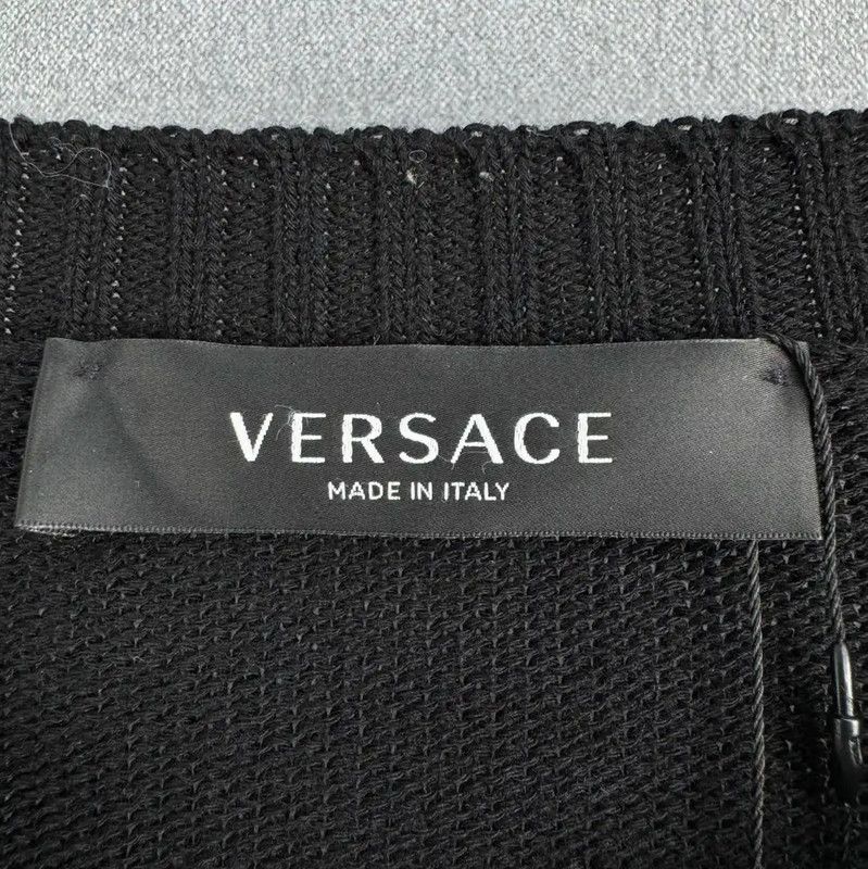 Versace Versace Black Men's Crewneck Sweater 0089 Size US M / EU 48-50 / 2 - 3 Thumbnail