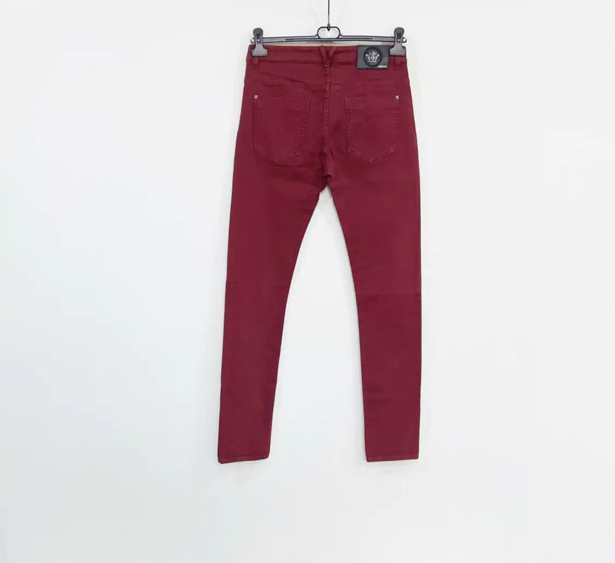 Versace Versace Men's Red Denim Casual Pants 0089 Size US 30 / EU 46 - 2 Thumbnail
