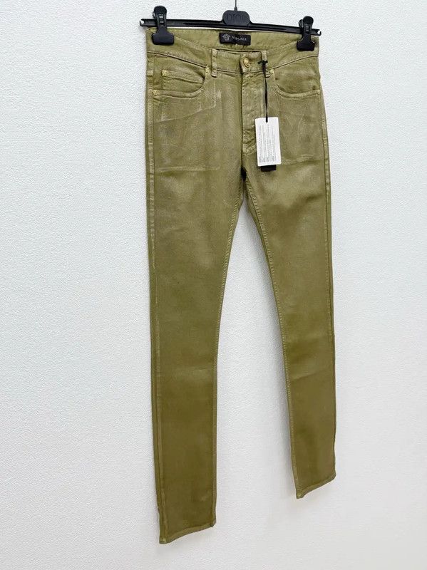 Versace Versace Casual Olive Green Denim Pants 0089 Size US 26 / EU 42 - 2 Thumbnail