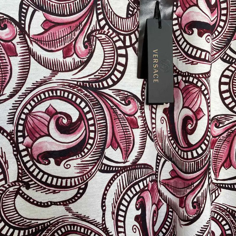 Versace Versace Summer Pink Cotton Short Sleeve T-Shirt 0089 Size US M / EU 48-50 / 2 - 4 Thumbnail