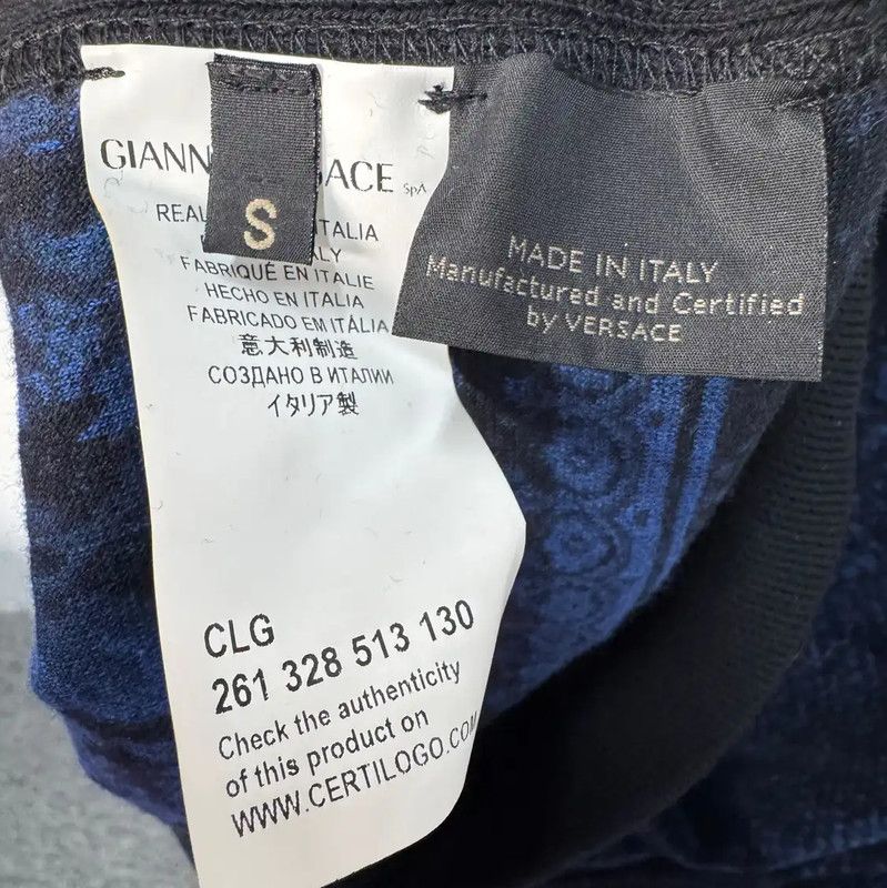 Versace Versace Black Cotton Floral Print Sweatshirt 0089 Size US S / EU 44-46 / 1 - 4 Thumbnail