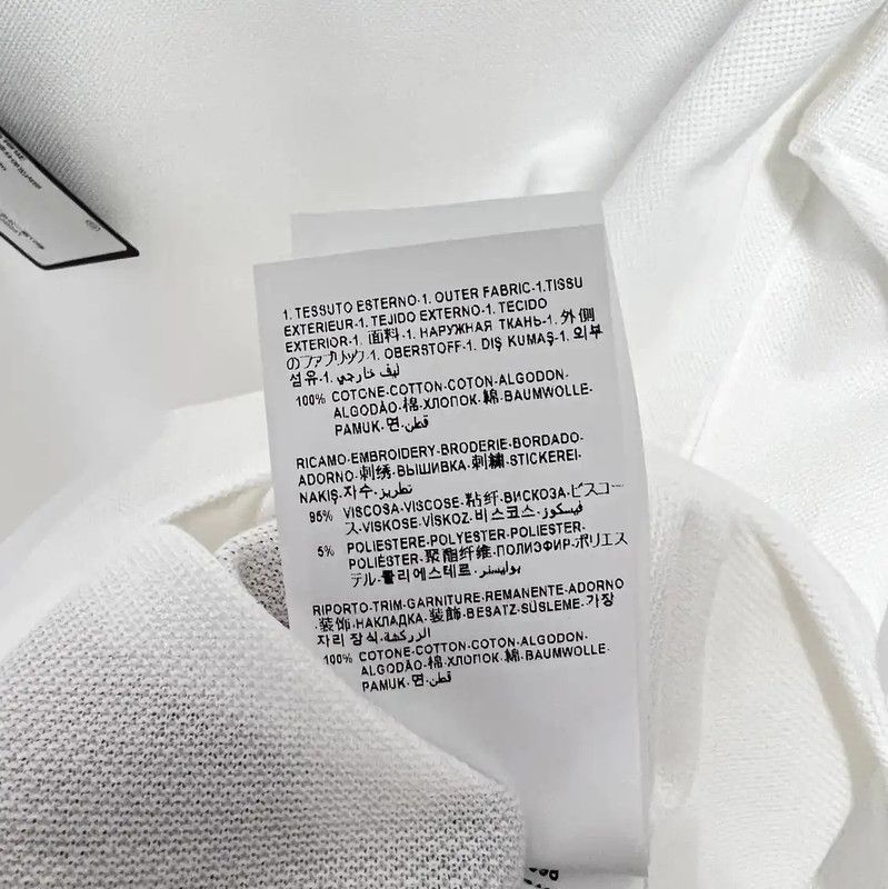 Versace Versace Summer White Cotton Embroidered Polo 0089 Size US XXL / EU 58 / 5 - 8 Thumbnail