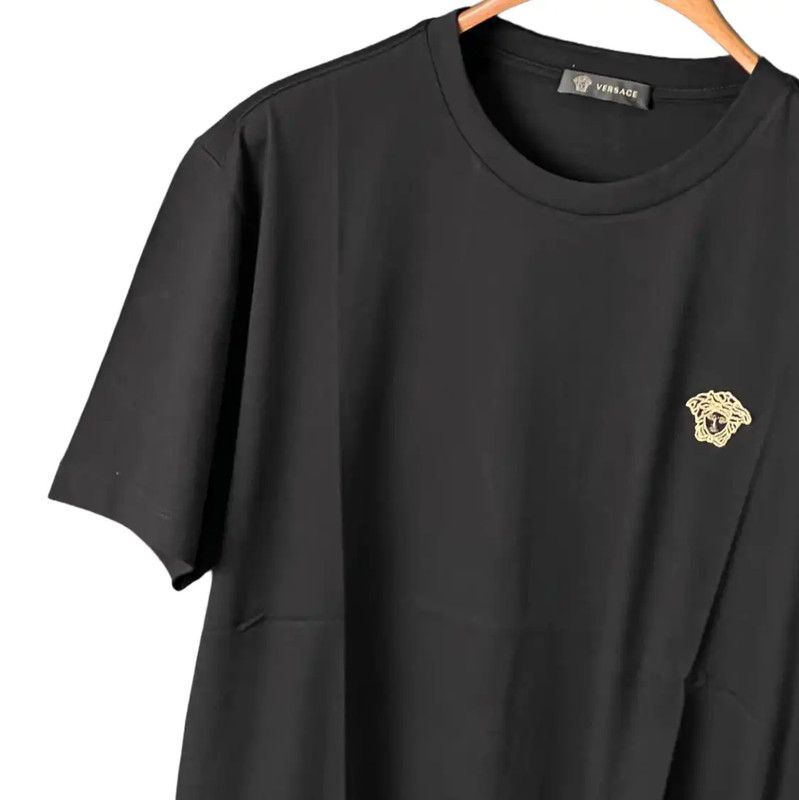 Versace Versace Black Cotton Long Sleeve T-Shirt 0089 Size US M / EU 48-50 / 2 - 4 Thumbnail