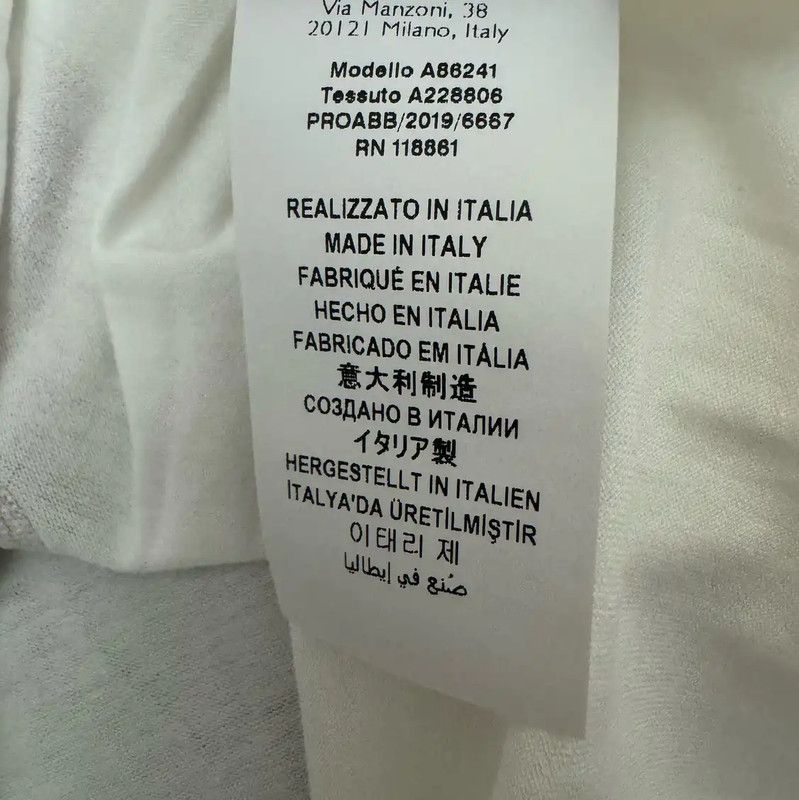 Versace Versace Men's White Cotton Medusa T-shirt 0089 Size US M / EU 48-50 / 2 - 5 Thumbnail