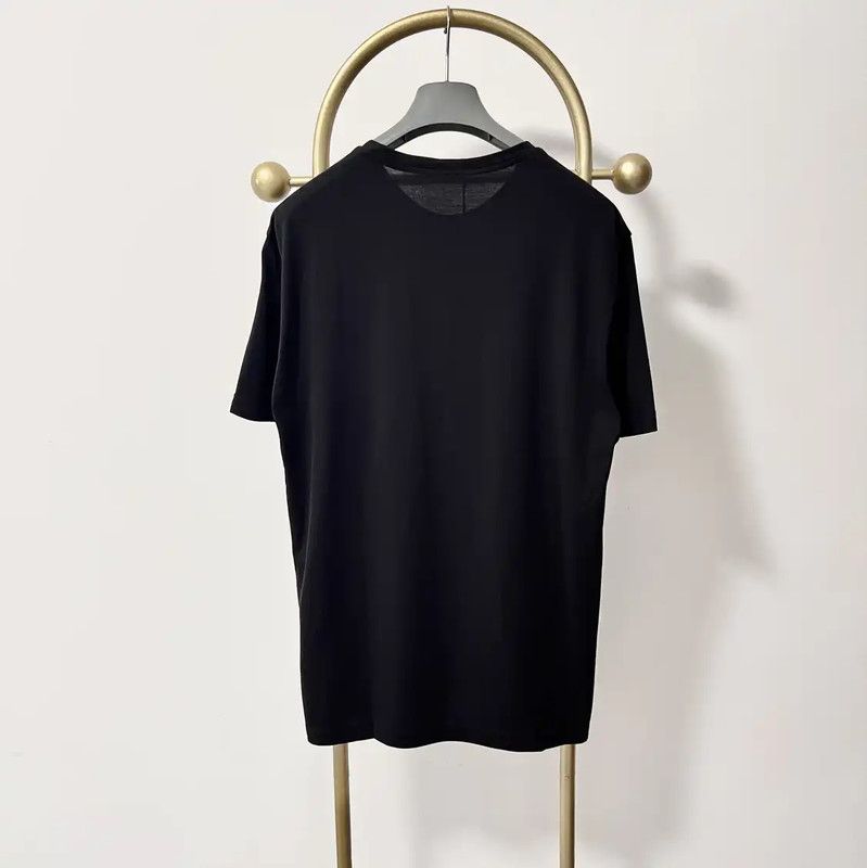 Versace Versace Black Graphic Cotton T-shirt for Men 0089 Size US M / EU 48-50 / 2 - 6 Thumbnail