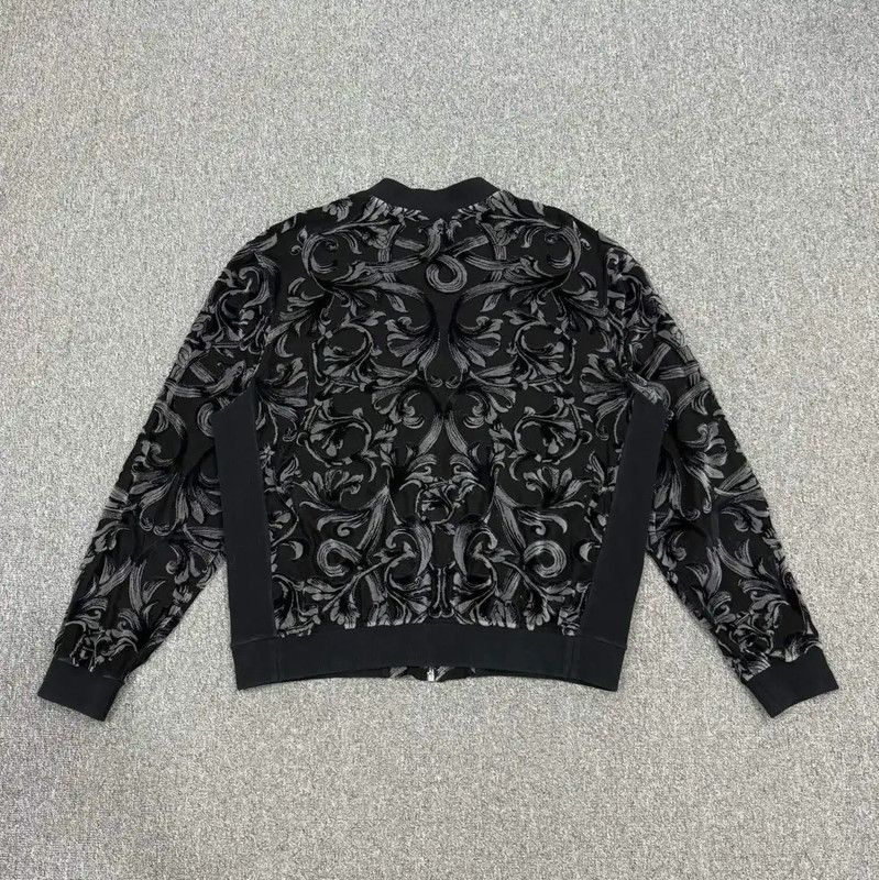Versace Versace Black Cotton Bomber Jacket for Men 0089 Size US XXL / EU 58 / 5 - 2 Thumbnail