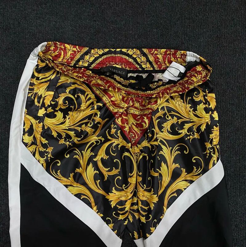 Versace Versace Men’s Black Nylon Casual Pants 0089 Size US 26 / EU 42 - 3 Thumbnail