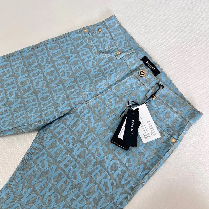 Versace Versace M Summer Multi-Color Casual Pants 0089 Size US 32 / EU 48 - 3 Thumbnail