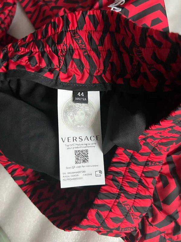 Versace Versace Summer Red Polyester Casual Pants 0089 Size US 26 / EU 42 - 7 Thumbnail