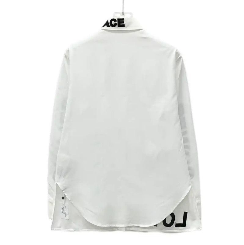 Versace Versace White Cotton Long Sleeve Men's Shirt 0089 Size US M / EU 48-50 / 2 - 2 Thumbnail