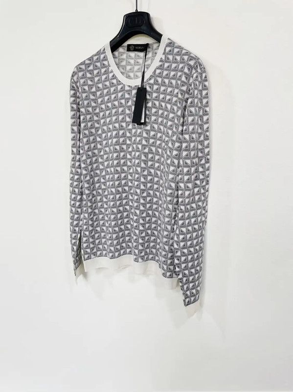 Versace Versace Men's Long Sleeve Wool Pullover Sweater 0089 Size US M / EU 48-50 / 2 - 3 Thumbnail