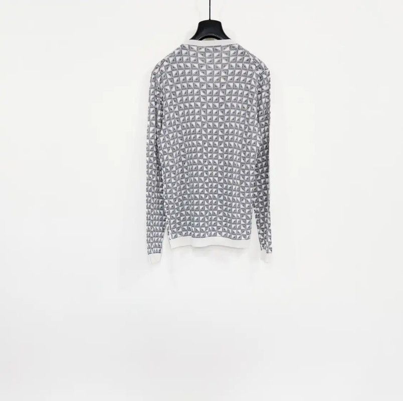 Versace Versace Men's Long Sleeve Wool Pullover Sweater 0089 Size US M / EU 48-50 / 2 - 2 Thumbnail