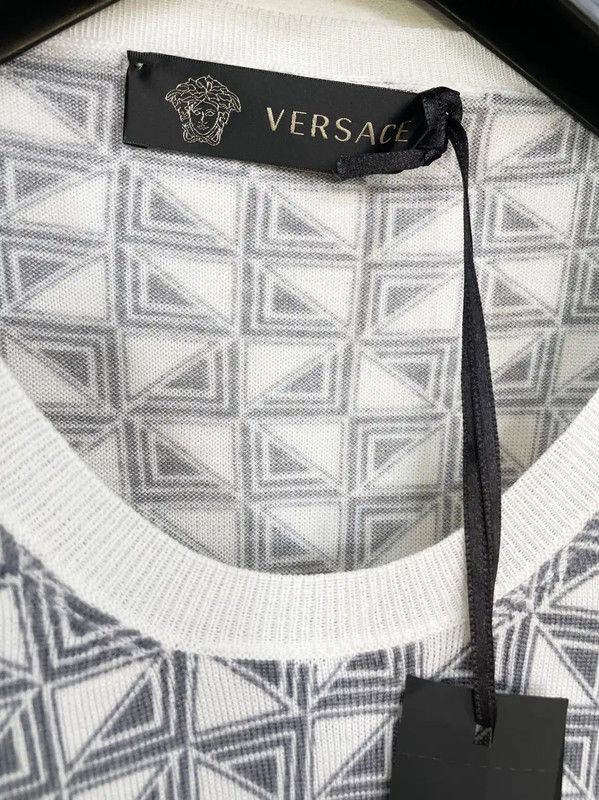 Versace Versace Men's Long Sleeve Wool Pullover Sweater 0089 Size US M / EU 48-50 / 2 - 4 Thumbnail
