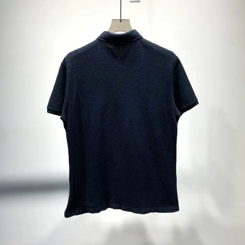 Versace Versace Black Cotton Men's Polo Shirt 0089 Size US L / EU 52-54 / 3 - 3 Thumbnail