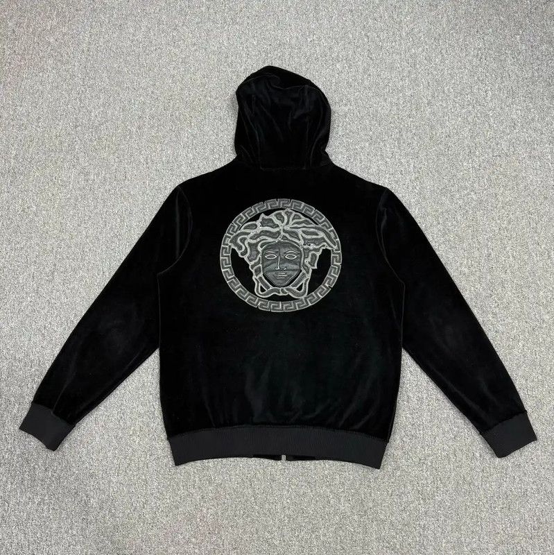 Versace Versace Stylish Black Men's Hoodie 0089 Size US M / EU 48-50 / 2 - 2 Thumbnail