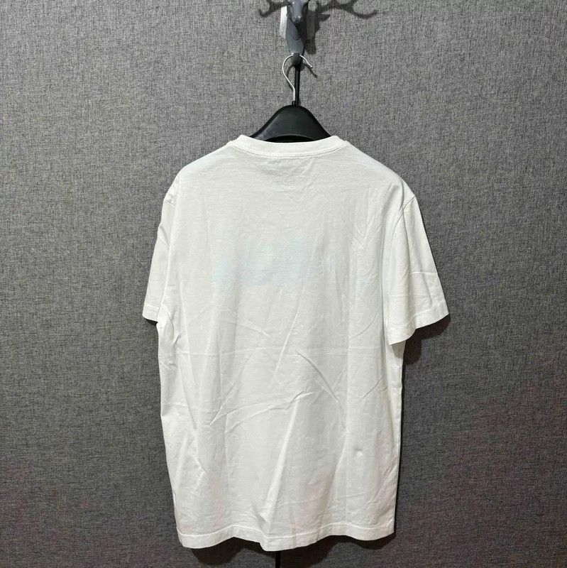 Versace Versace White Cotton Embroidered Logo T-Shirt 0089 Size US XS / EU 42 / 0 - 2 Thumbnail
