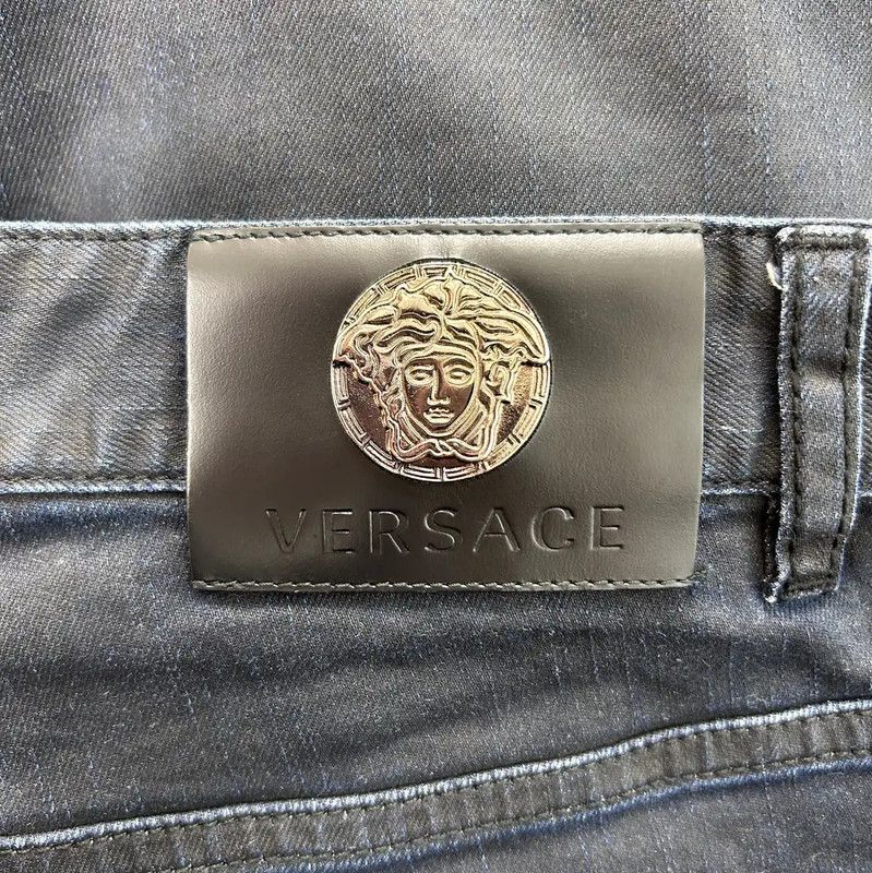 Versace Versace L Size Dark Blue Denim Casual Pants 0089 Size US 32 / EU 48 - 7 Thumbnail