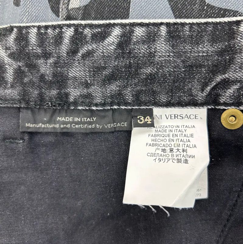 Versace Versace Black Camo Design Men’s Casual Pants 0089 Size US 32 / EU 48 - 8 Thumbnail