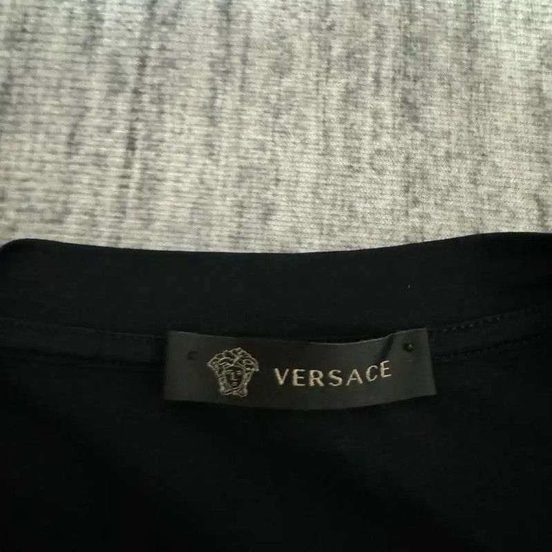 Versace Versace Black Cotton Medusa T-Shirt for Men 0089 Size US M / EU 48-50 / 2 - 4 Thumbnail